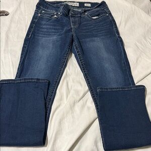 Buckle Women's Boot Cut Jeans in Deep Blue